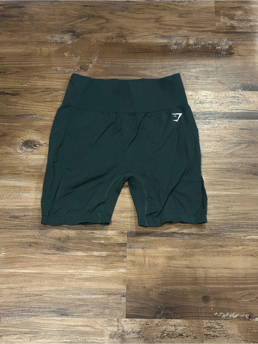 Gymshark Forest Green High-Waist Bike Shorts